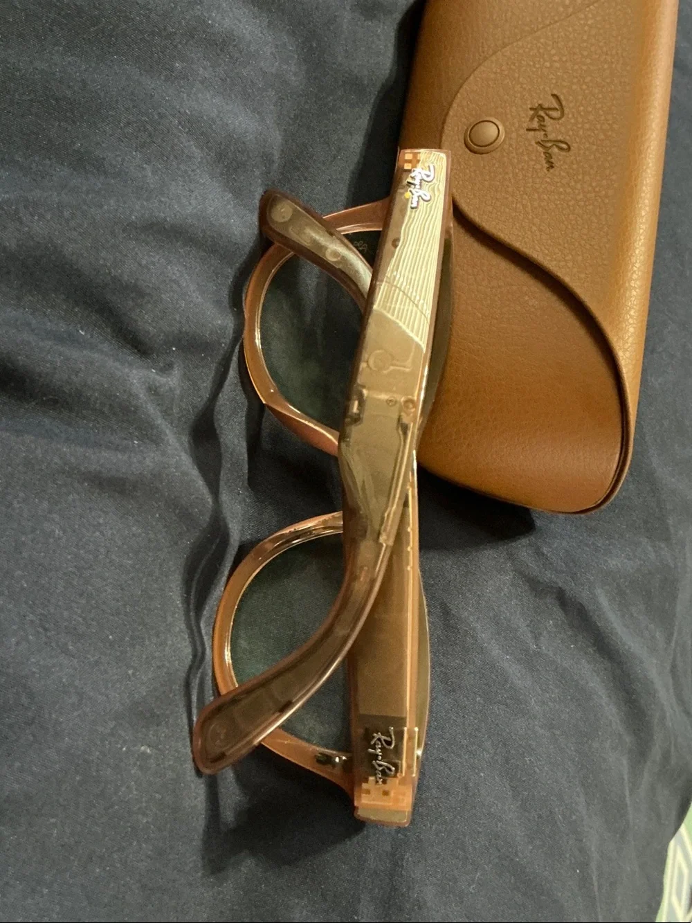 Ray-Ban Brown/Tan Hard Sunglasses Case